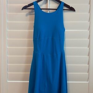 Vestique Boutique Vibrant Blue Backless Dress